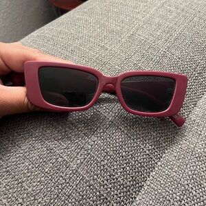Aldo Bold Burgundy Sunglasses